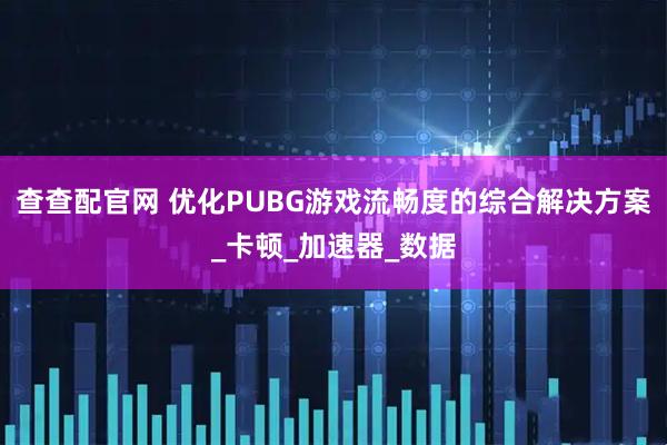 查查配官网 优化PUBG游戏流畅度的综合解决方案_卡顿_加速器_数据