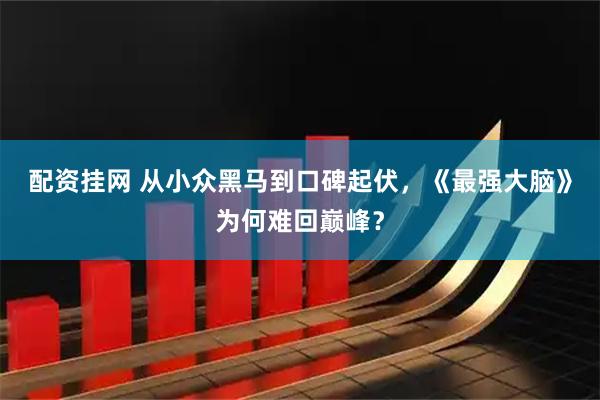 配资挂网 从小众黑马到口碑起伏，《最强大脑》为何难回巅峰？